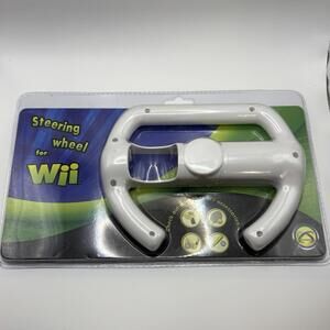 Nintendo Wii Accessory Symtek Steering Wheel New